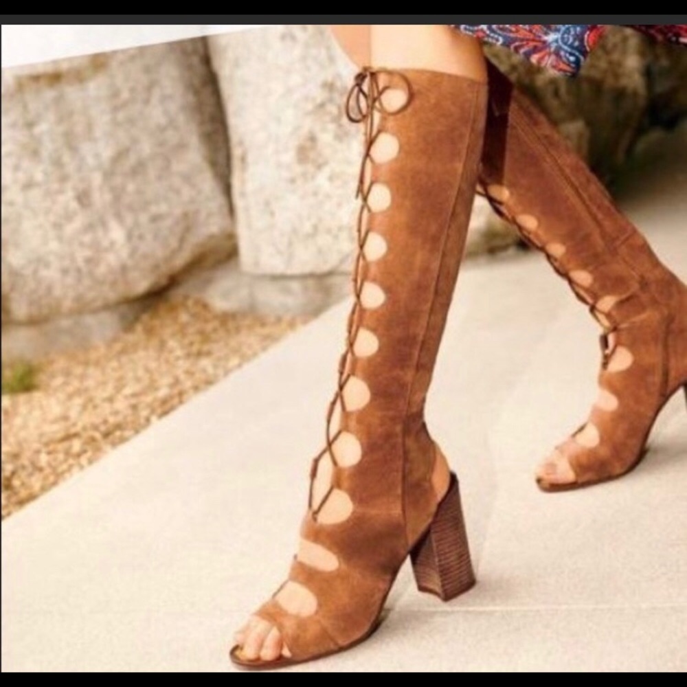 Franco Sarto Suede Gladiator Sandals